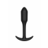 Silikonowy korek analny Smooth Analplug Medium ToyJoy, czarny