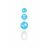 Korek analny ToyJoy Crystal Trio Medium transparentny