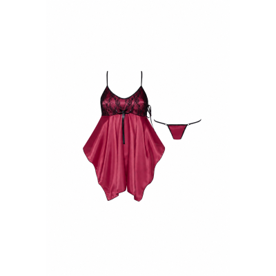 Elegancka koszulka nocna Beauty Night Julieta w kolorze fioletowym z koronką Elegancka koszulka nocna Beauty Night Julieta w kolorze fioletowym z koronką