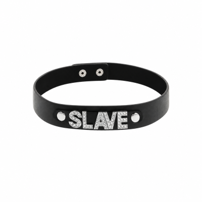 Kajdanki lub obroża Coquette chic desire - slave vegan leather choker Kajdanki lub obroża Coquette chic desire - slave vegan leather choker