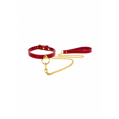 Kajdanki lub obroża O - Ring Collar and łańcuszek Leash