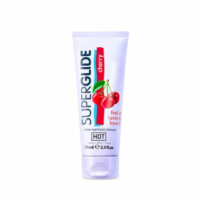 HOT Superglide jadalny lubrykant na bazie wody - CHERRY HOT Superglide jadalny lubrykant na bazie wody - CHERRY