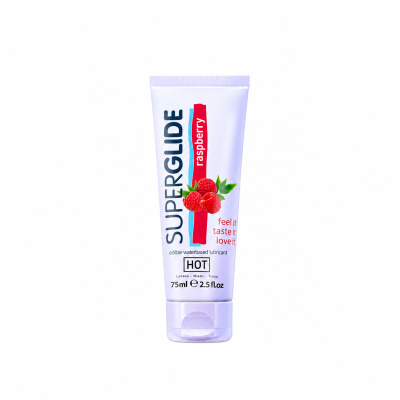HOT Superglide jadalny lubrykant na bazie wody - RASPBERRY