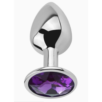 Korek analny AFTERDARK Amethyst Jewel Aluminium fioletowy S