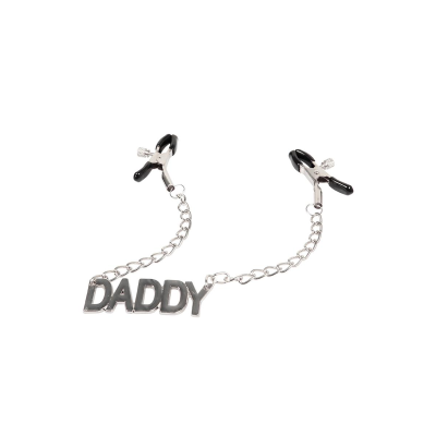 Klipsy lub ozdoby piersi Zaciski na sutki with Daddy LATETOBED BDSM LINE regulowany 24 cm Klipsy lub ozdoby piersi Zaciski na sutki with Daddy LATETOBED BDSM LINE regulowany 24 cm