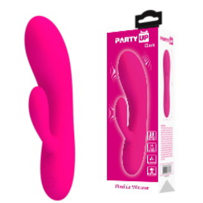 Wibrator króliczek Party Up Clare z 30 funkcjami wibracji i ładowaniem USB