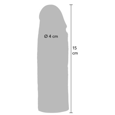Nasadka na penisa Hidden Desire z płynnego silikonu 15 cm Nasadka na penisa Hidden Desire z płynnego silikonu 15 cm