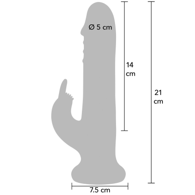 Wibrator króliczek Playhouse Rotating Beads Rabbit rotacyjny