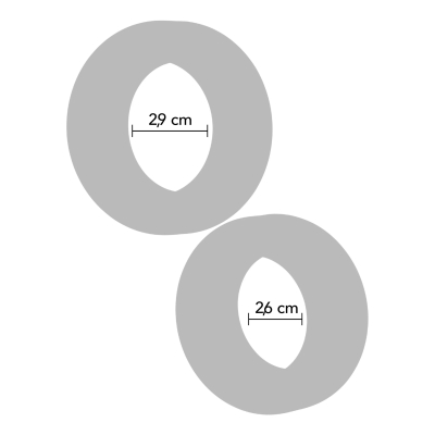 Pierścień erekcyjny Double Stackers C-Rings 2 Pcs Set silikonowy Hidden Desire
