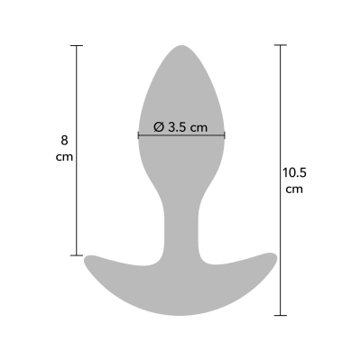 Obciążany korek analny Hidden Desire 185 g z płynnego silikonu Obciążany korek analny Hidden Desire 185 g z płynnego silikonu