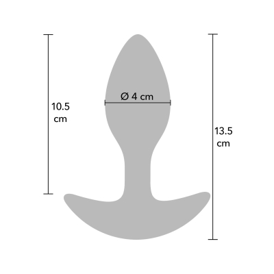 Korek analny Hidden Desire obciążany 360 g silikonowy