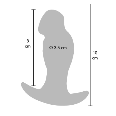 Korek analny Realistyczne dildo Hidden Desire Buttplug Liquid z płynnego silikonu realistyczny 10 cm Korek analny Realistyczne dildo Hidden Desire Buttplug Liquid z płynnego silikonu realistyczny 10 cm