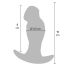 Korek analny Realistyczne dildo Hidden Desire Buttplug Liquid z płynnego silikonu realistyczny 10 cm Korek analny Realistyczne dildo Hidden Desire Buttplug Liquid z płynnego silikonu realistyczny 10 cm