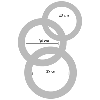 Pierścień erekcyjny lub zacisk Stamina Starter C - Rings 3 Pcs Set Pierścień erekcyjny lub zacisk Stamina Starter C - Rings 3 Pcs Set