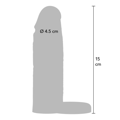 Nasadka lub nakładka Nasadka na penisa Hidden Desire Liquid Ring 15 cm