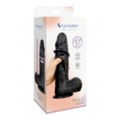 Realistyczne dildo S Pleasures Realistic PAOLO, czarne, z przyssawką