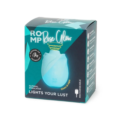 Masażer lub motylek Masażer intymny ROMP Rose Glow ładowany USB wodoodporny czerwony