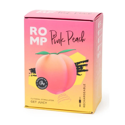 Masażer lub motylek Stymulator łechtaczki ROMP Peach różowy Masażer lub motylek Stymulator łechtaczki ROMP Peach różowy