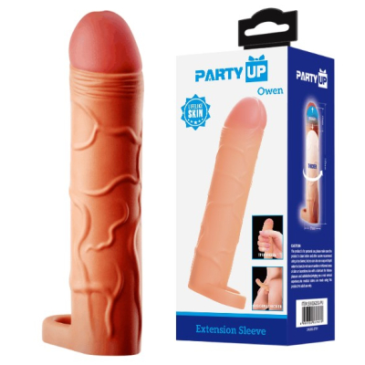 Nakładka na penisa Party Up Owen z materiału TPR Nakładka na penisa Party Up Owen z materiału TPR