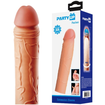 Realistyczna nasadka na penisa Party Up Parker, przedłużka do 18 cm