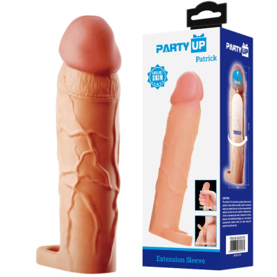 Nasadka lub nakładka na penisa Party Up Patrick - realistyczna przedłużka, TPR