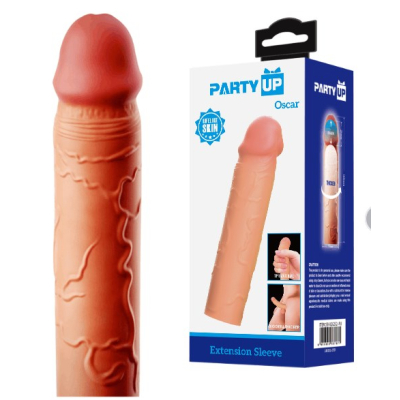 Realistyczna nasadka na penisa Party Up Oscar przedłużka 16,5 cm