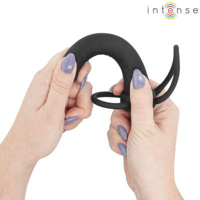 Intense For Him - Intense- Lucas Anal Dildo With Cock And Testicle Ring Silicone Intense For Him - Intense- Lucas Anal Dildo With Cock And Testicle Ring Silicone