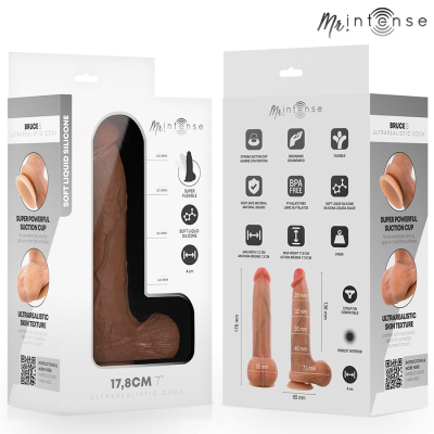 MR INTENSE - BRUCE S SILICONE DILDO WITH TESTICLES 17.8 CM -Ø- 4 CM MR INTENSE - BRUCE S SILICONE DILDO WITH TESTICLES 17.8 CM -Ø- 4 CM