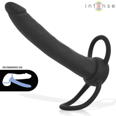 Intense For Him - Intense- Lucas Anal Dildo With Cock And Testicle Ring Silicone Intense For Him - Intense- Lucas Anal Dildo With Cock And Testicle Ring Silicone