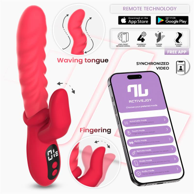 Tingly Waving Vibrator & Finger w/App Clave 30 Tingly Waving Vibrator & Finger w/App Clave 30