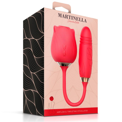 Airflow Rose and Thrusting Stimulator Egg USB