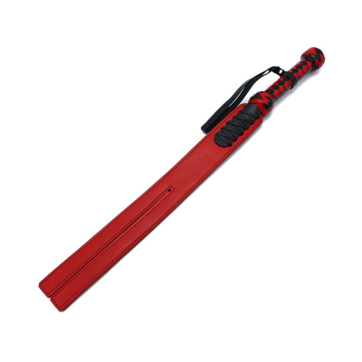 Kiotos Leather Black & Red Leather Y-Paddle Whip Kiotos Leather Black & Red Leather Y-Paddle Whip