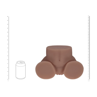 Bodyforms - Kaya Bloom - Dual Entry Vibrating Masturbator - 2,4 kg / 5.4 lbs - Brown Bodyforms - Kaya Bloom - Dual Entry Vibrating Masturbator - 2,4 kg / 5.4 lbs - Brown