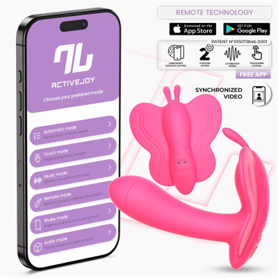 Wingy stymulator motylkowy Intoyou z aplikacją Peach Red