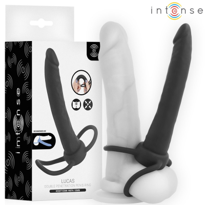 Intense For Him - Intense- Lucas Anal Dildo With Cock And Testicle Ring Silicone Intense For Him - Intense- Lucas Anal Dildo With Cock And Testicle Ring Silicone