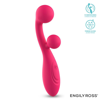 Rollie Double Ball Vibrator USB Silicone Pink Cl50 Rollie Double Ball Vibrator USB Silicone Pink Cl50
