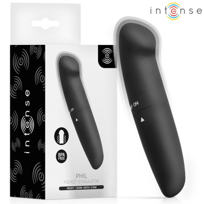 Intense Fun Toys - Intense - Phil G-Spot Vibrator Black 13 Cm Intense Fun Toys - Intense - Phil G-Spot Vibrator Black 13 Cm