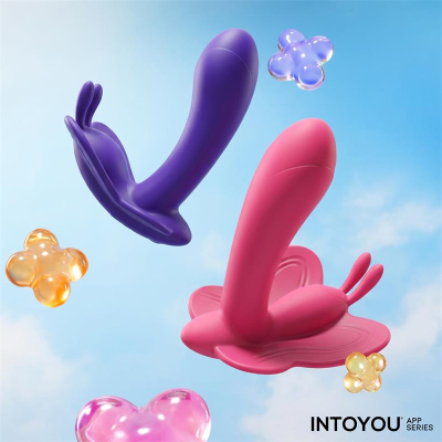 Wingy stymulator motylkowy Intoyou z aplikacją Peach Red