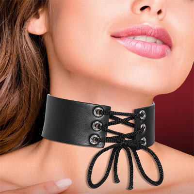 Cinderella Wide Collar With Lace Black Cinderella Wide Collar With Lace Black