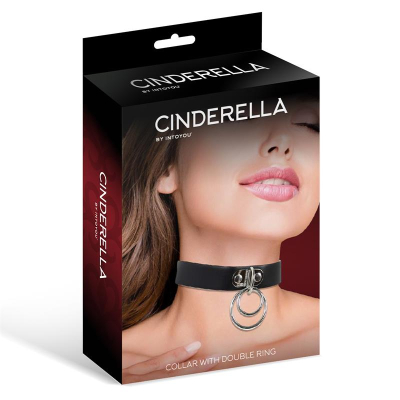 Cinderella Collar with Double Ring Black Cinderella Collar with Double Ring Black