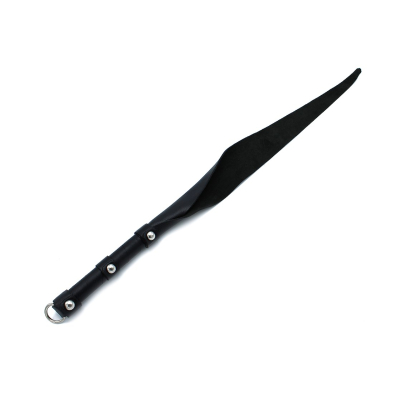 Kiotos Leather Black Leather Single Flap Whip D-Ring