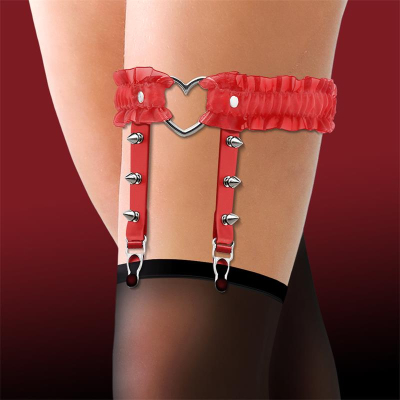Cinderella Red Garter With Heart Cinderella Red Garter With Heart
