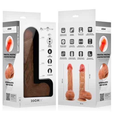 MR INTENSE - LOGAN VIBRATOR DILDO SILICONE WITH HEAT EFFECT AND REMOTE CONTROL 20 CM -Ø- 4,1 CM MR INTENSE - LOGAN VIBRATOR DILDO SILICONE WITH HEAT EFFECT AND REMOTE CONTROL 20 CM -Ø- 4,1 CM