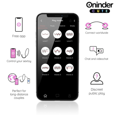 Oninder Cute - Love Pleasure 360° Vibrating-rotating Silicone Egg - Free Global App Oninder Cute - Love Pleasure 360° Vibrating-rotating Silicone Egg - Free Global App