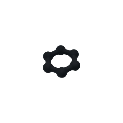 Kiotos Sport Balls Silicone Cockring with 6 Steel Balls M
