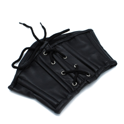 Kiotos Leather Black Leather Lace-Up Corset Collar Kiotos Leather Black Leather Lace-Up Corset Collar