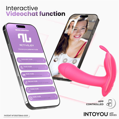Wingy stymulator motylkowy Intoyou z aplikacją Peach Red