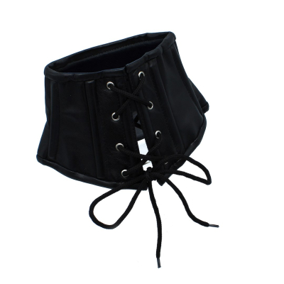 Kiotos Leather Black Leather Lace-Up Corset Collar Kiotos Leather Black Leather Lace-Up Corset Collar