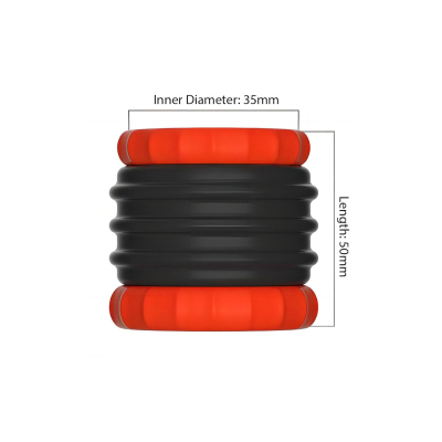 Kiotos Sport Balls 2 in 1 Silicone Cockring & Stretcher Black