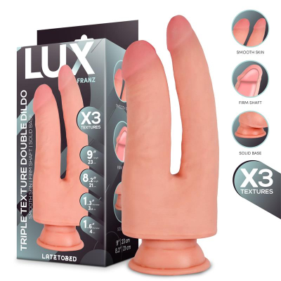 Franz Triple Texture Double Dildo 8,2